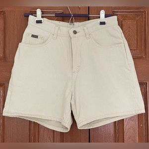 vintage cream riders by lee high waisted shorts